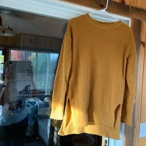 Gold Pink Rose Sweater